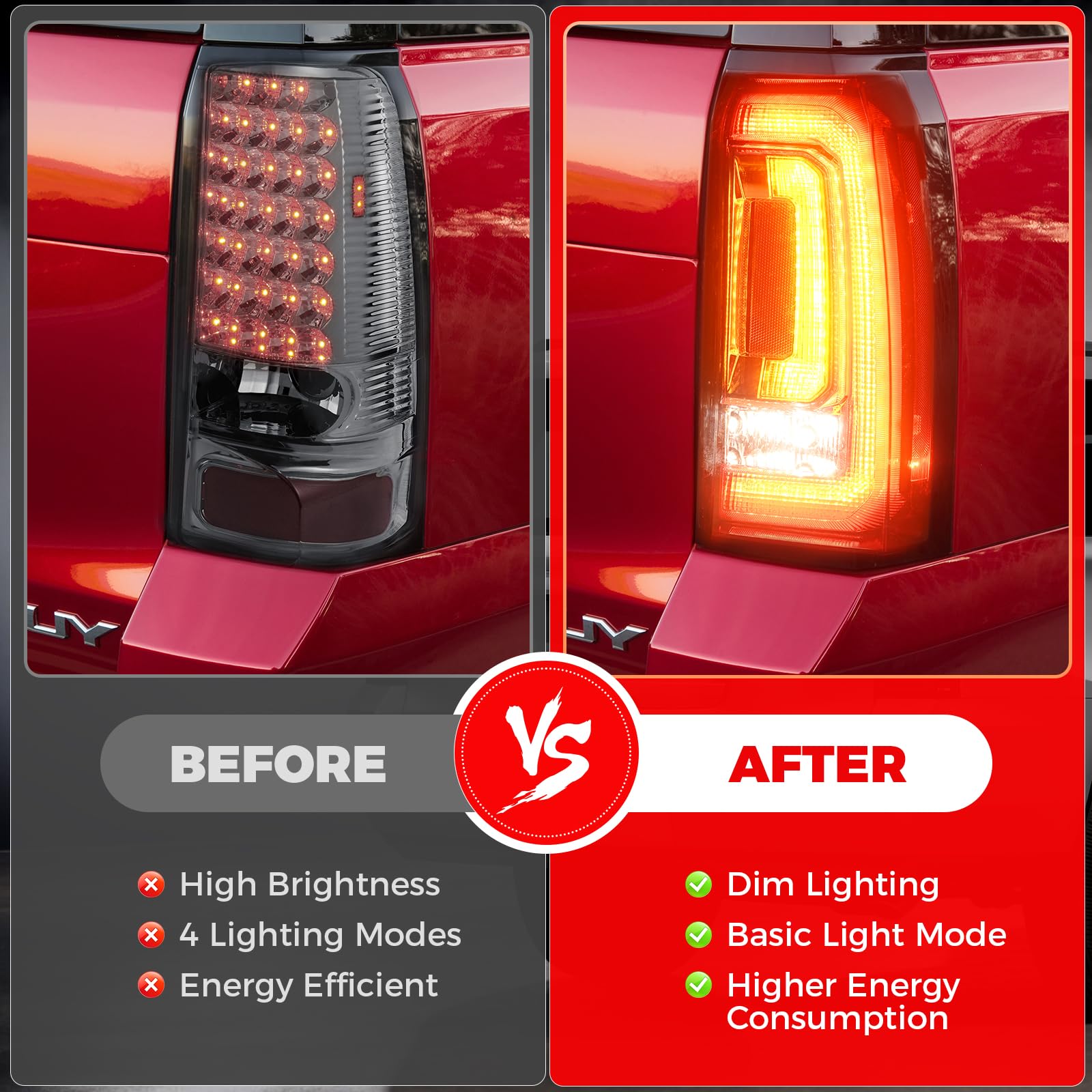 SHINEHOME mounted on Yukon rear illustrating direct-fit replacement and clean look