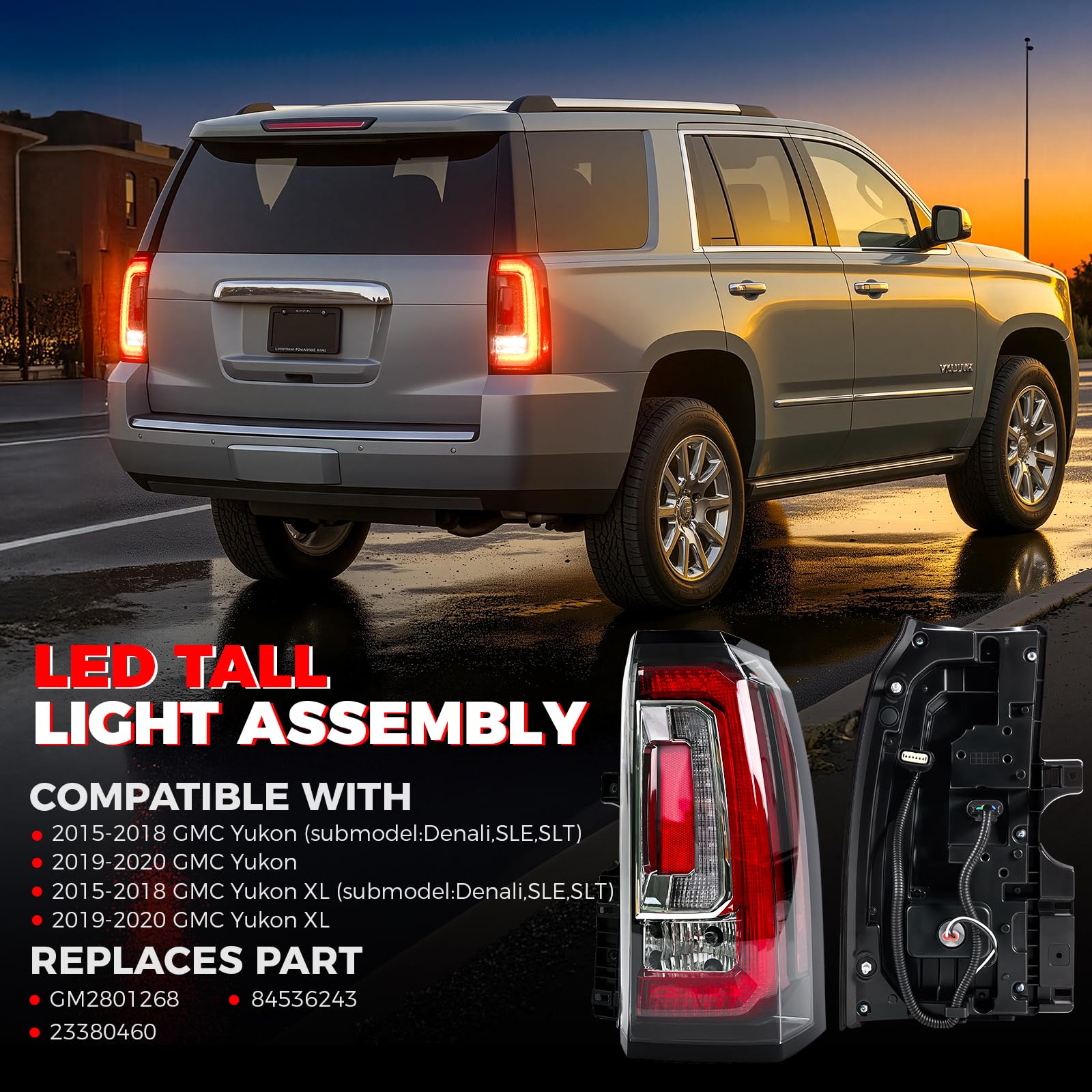 SHINEHOME tail light side profile highlighting contour and OEM-alike alignment benefit