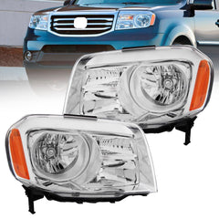 SHINESELL front view headlight assembly showing clear lens for improved visibility