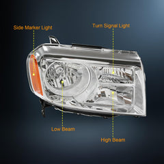 SHINESELL chrome reflector interior enhancing light output and beam focus