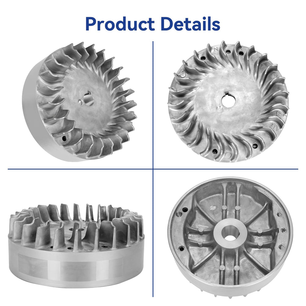 SHIQINHA flywheel on minibike illustrating performance upgrade in use
