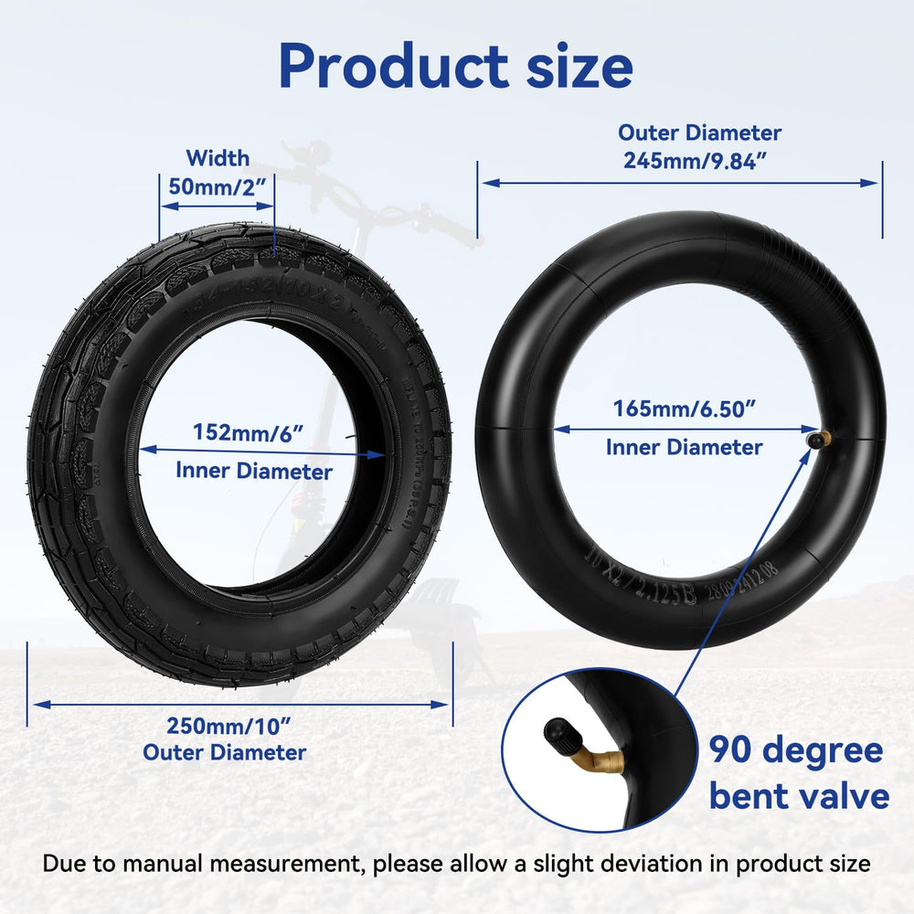 SHIQINHA inner tube flat lay illustrating thickened rubber for longer durability