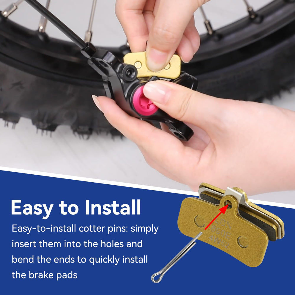 SHIQINHA brake pad installed in caliper rear view highlighting even contact and control
