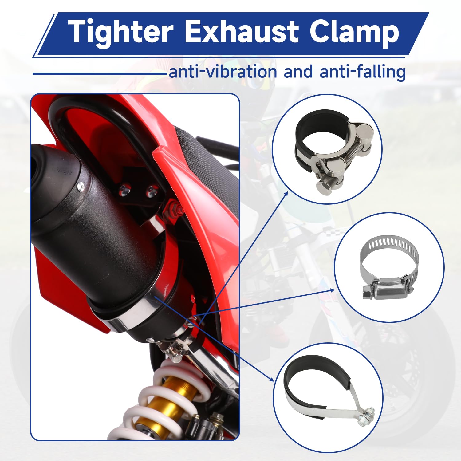 SHIQINHA mounted on a mini bike demonstrating fitment and easy installation