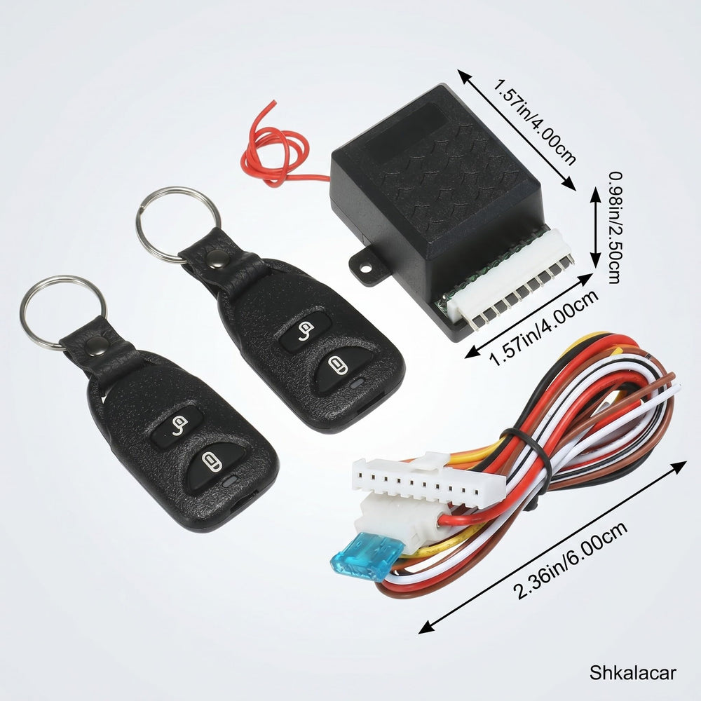 Shkalacar remote in hand to show size and comfortable one-handed operation