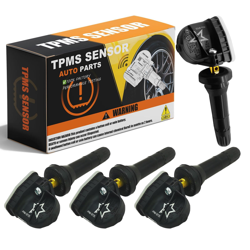SHOCKENT front packaging four-piece TPMS kit showing ready-to-install sensors benefit convenience
