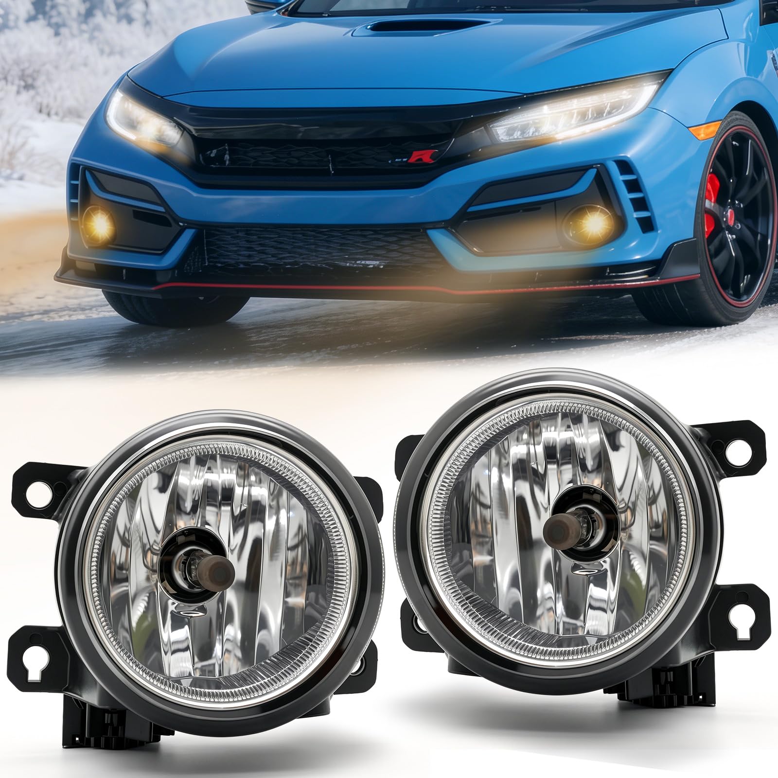 Shocklight fitment guide sticker showing compatible Honda models for buyer confidence