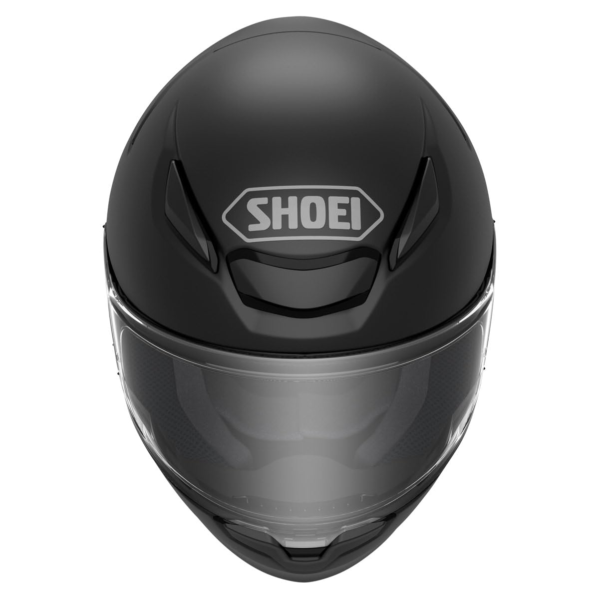 Shoei RF-1400 side view highlighting spoiler and improved stability benefit