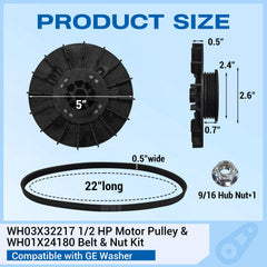 showingo pulley close-up molded detail showing durable plastic construction and wear resistance