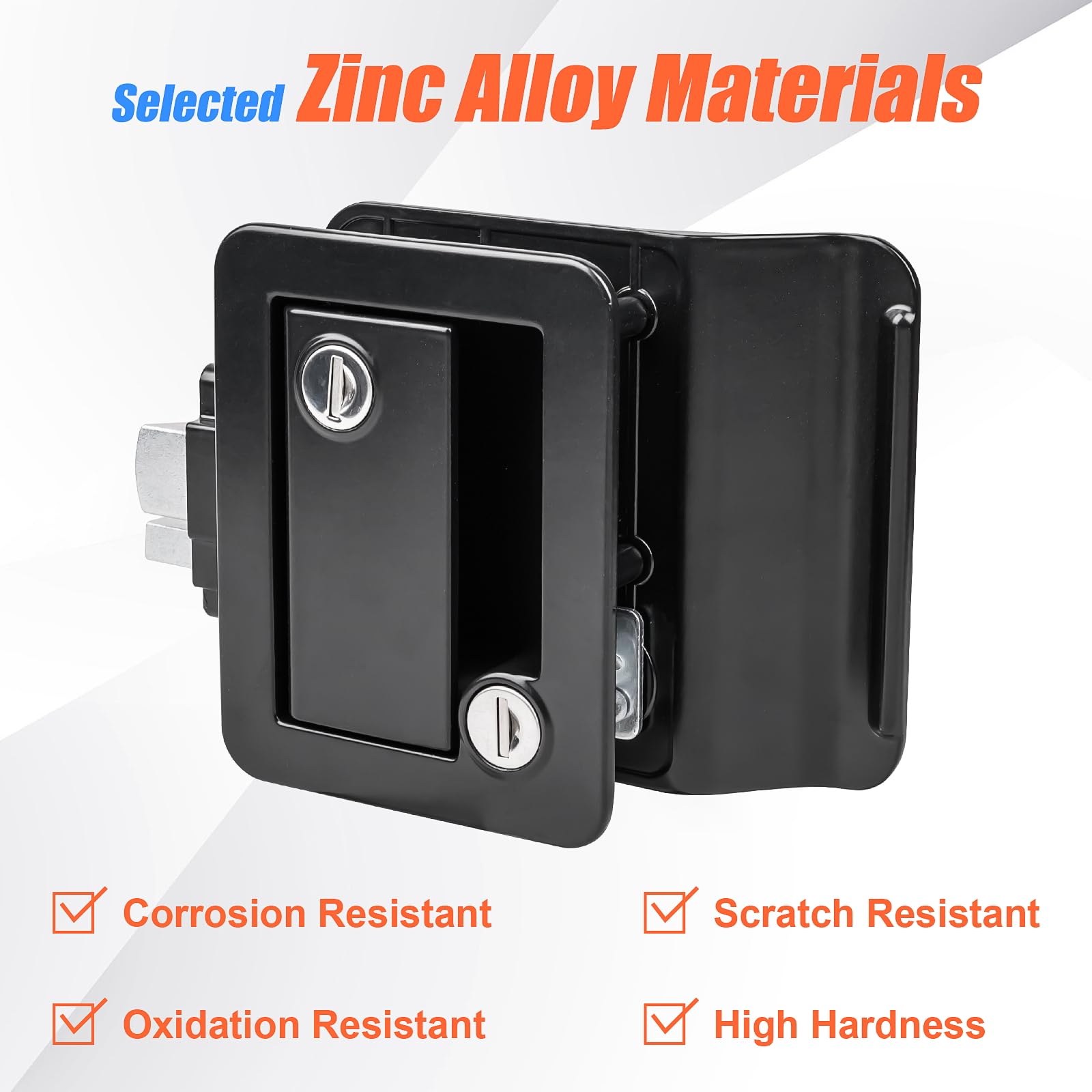 Siasky internal deadbolt detail showing anti-lock-in safety feature