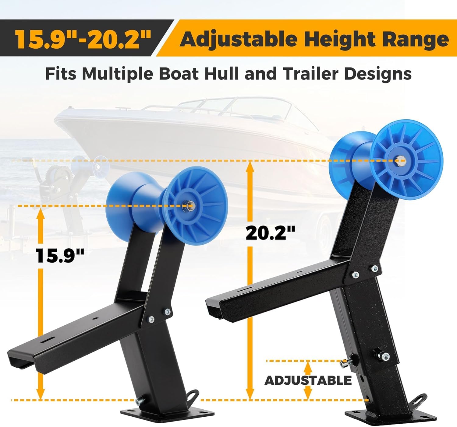 Sidasu height adjustment markings showing 15.9 to 20.2 inch range flexibility