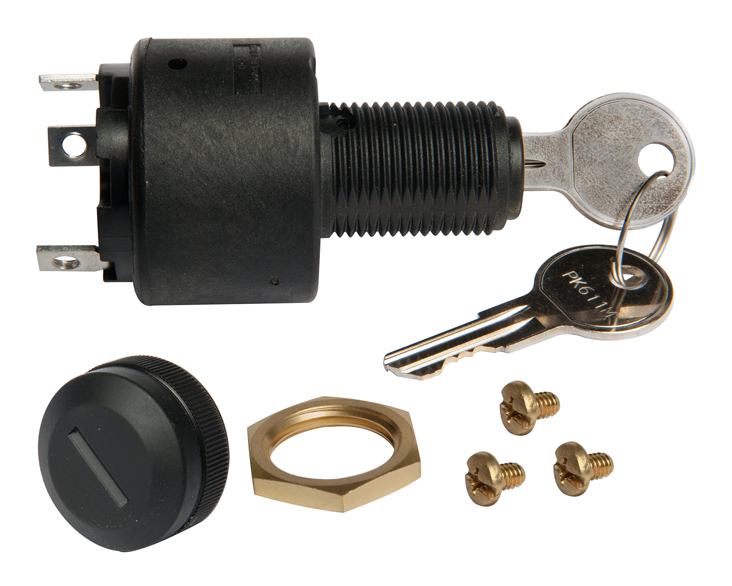 Sierra MP41030 front view showing white housing and key slots for durable control