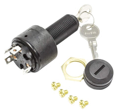 Sierra MP41040 front panel view showing knurled face nut and four-position key slot for durable control