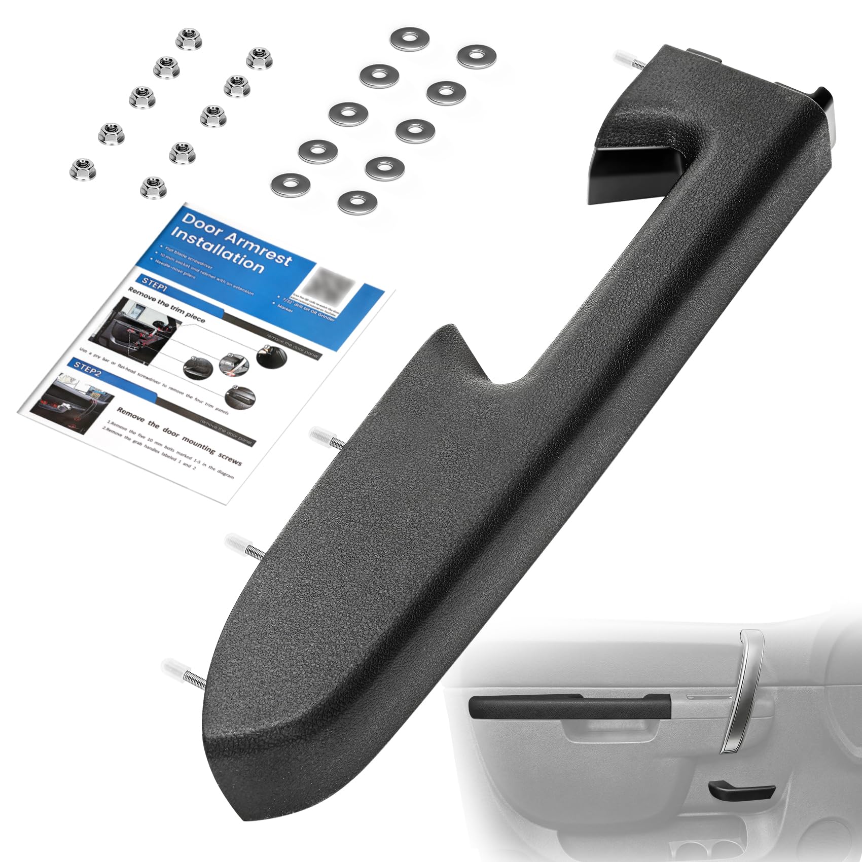 sigfee front-facing armrest panel highlighting OEM fit and restored appearance