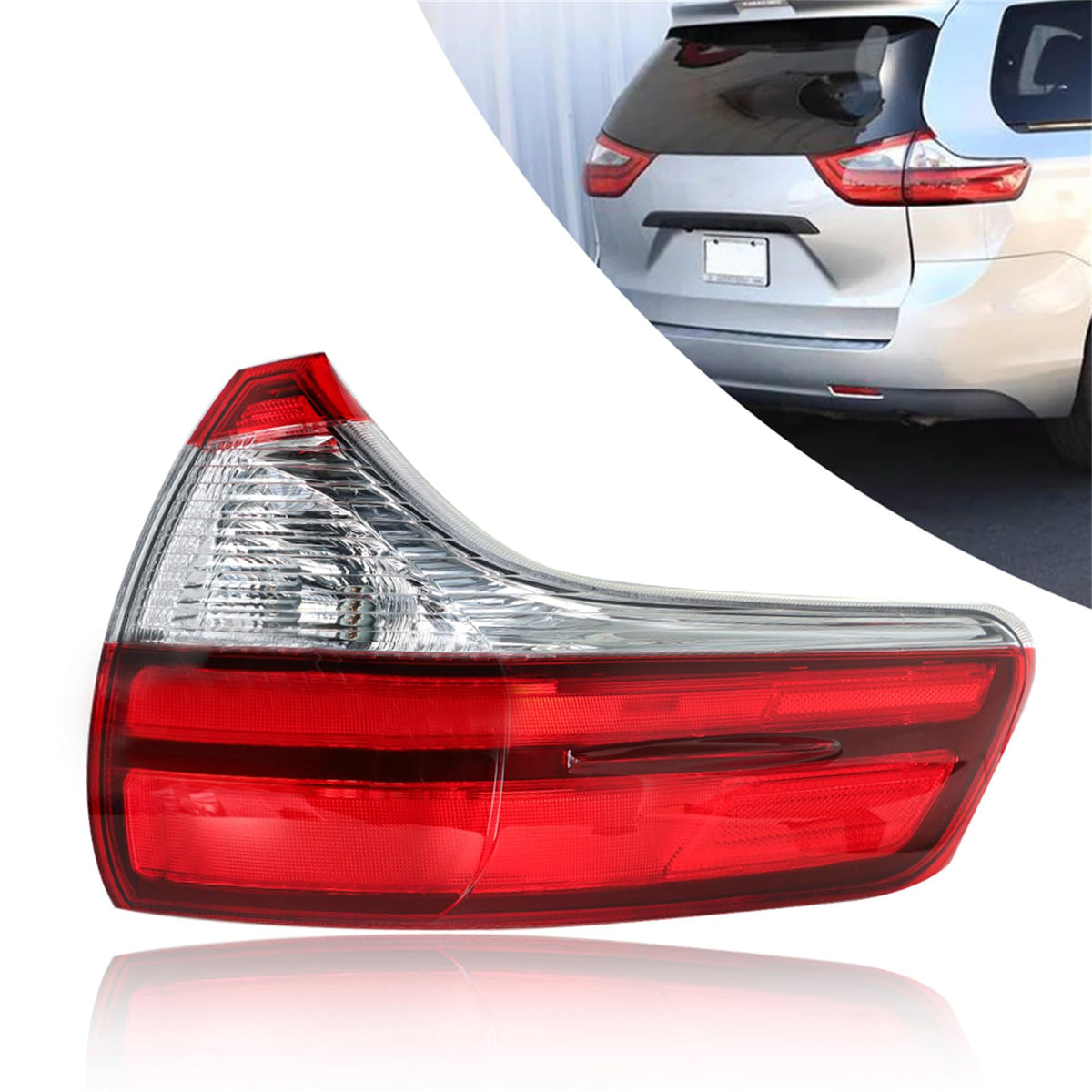 Silscvtt front view tail light showing fit and restored visibility