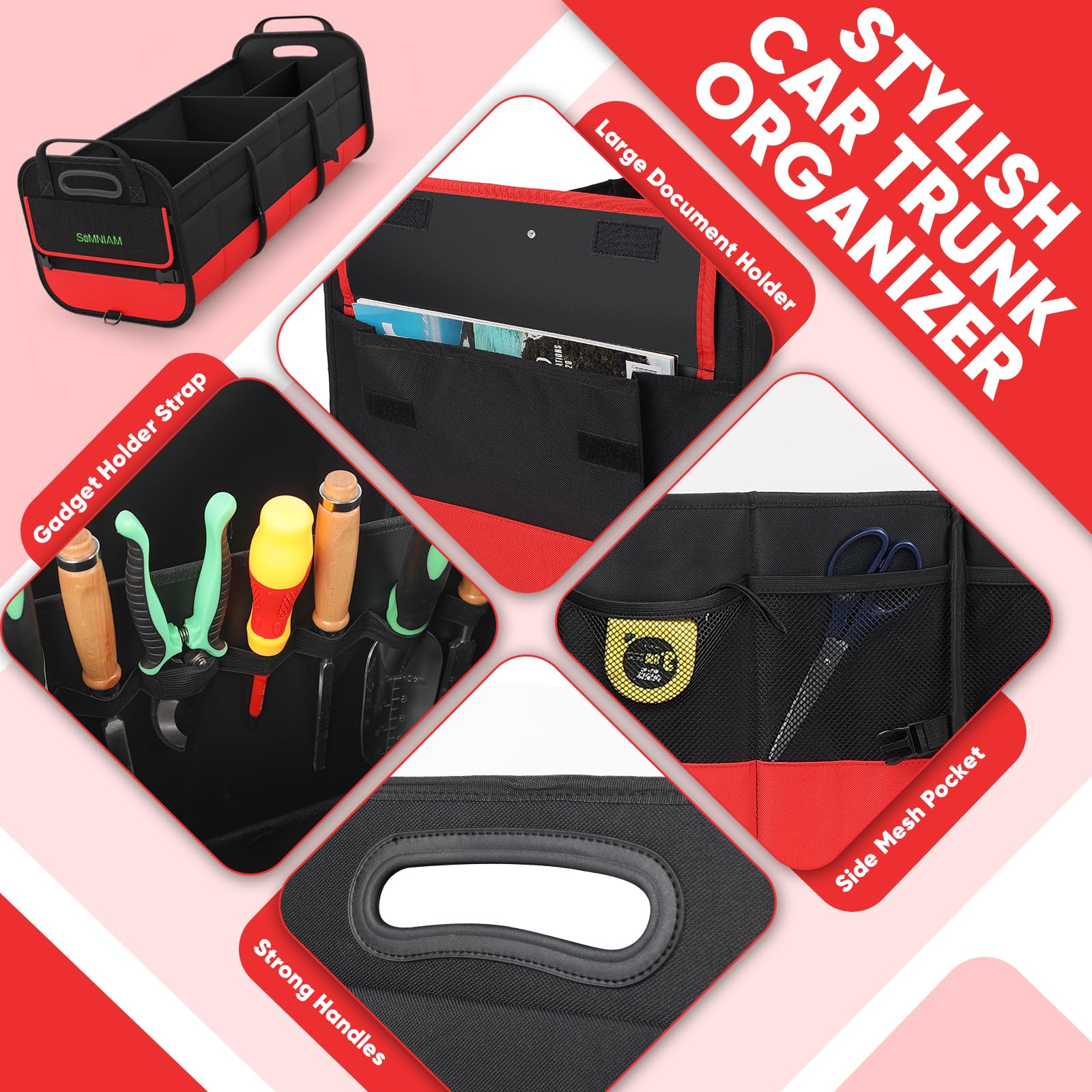 Simniam base plates and removable divider displaying customizable, solid support