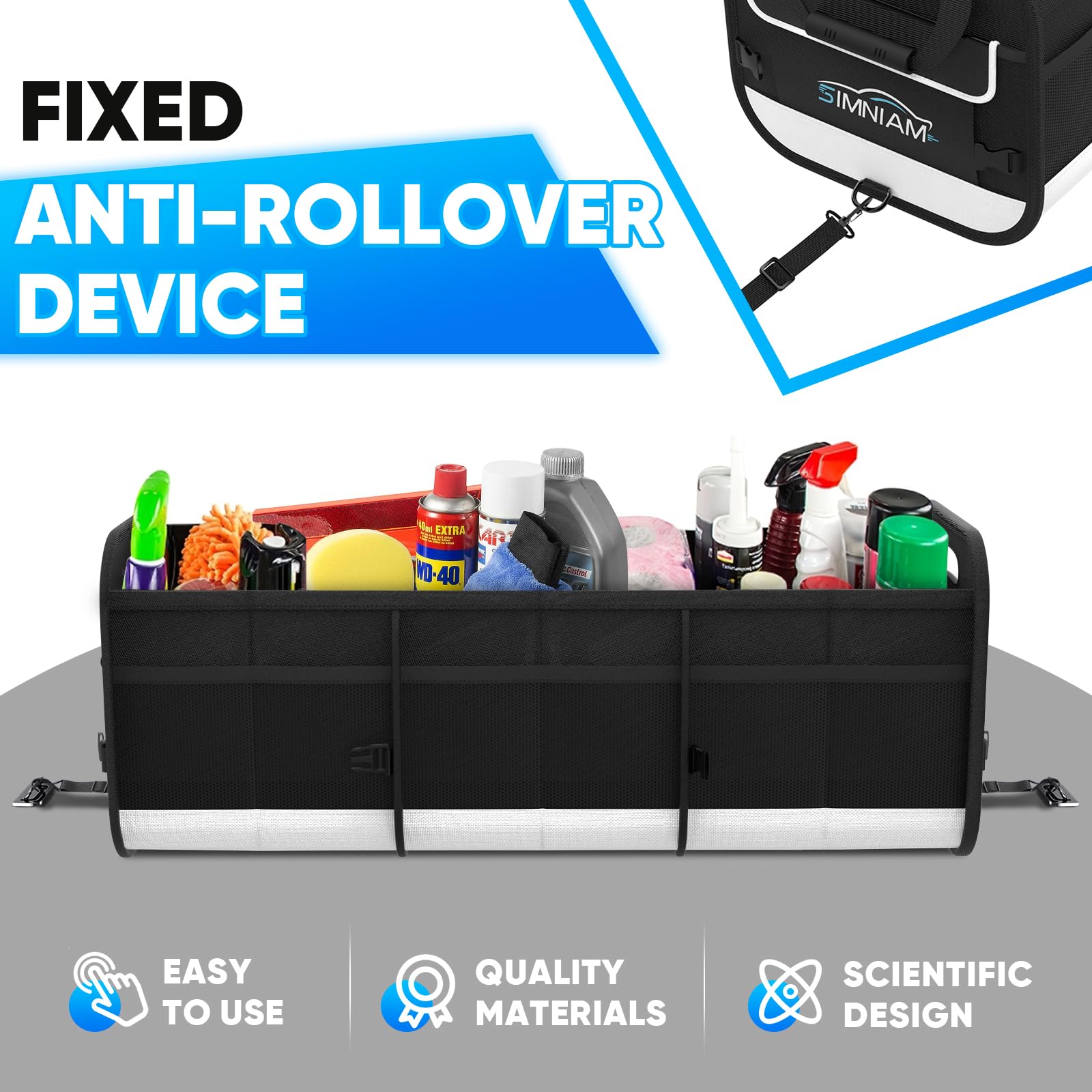 Simniam folded compact form for easy storage and portability benefit