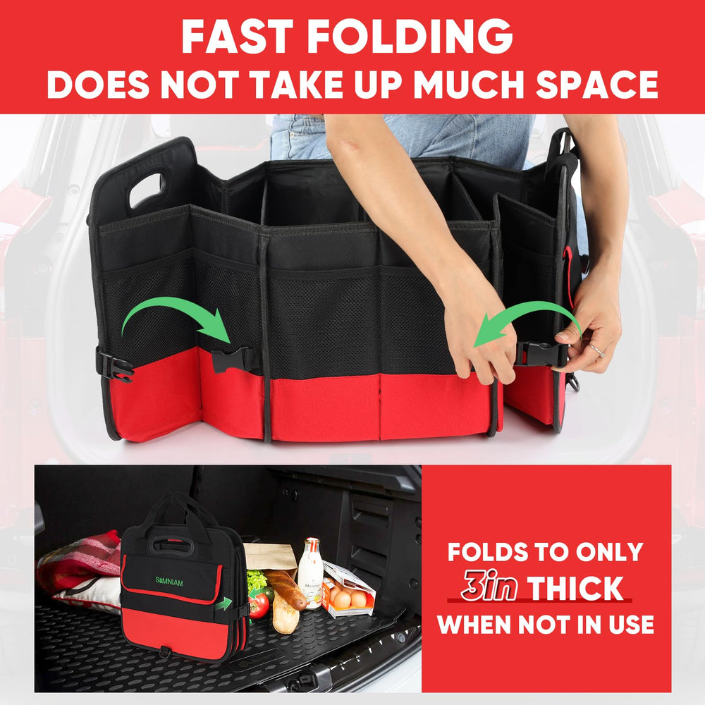 Simniam folded flat storage demonstrating compactness for easy stowage