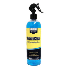Simoniz cleaned dashboard showing streak-free finish benefit