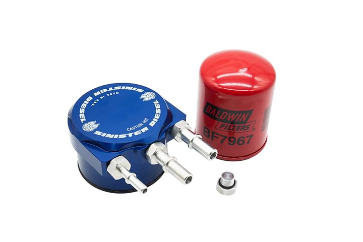 Sinister Diesel demonstrating tool-free filter change for faster maintenance
