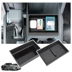 Sinminou front view of console organizer showing layout and fit benefits