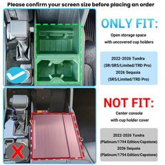 Sinminou close-up of silicone inserts preventing item movement