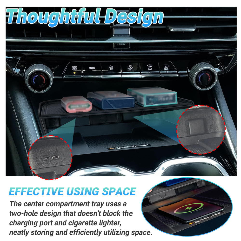 Sinminou installed in Chevy Traverse console providing a seamless OEM-like fit