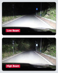 Sinoparcel D1S installed in headlight housing demonstrating brighter beam output