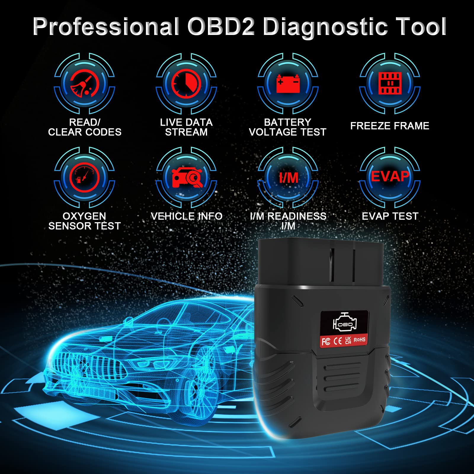 SinoTrack V019 angled port detail highlighting OBDII connector for quick installation