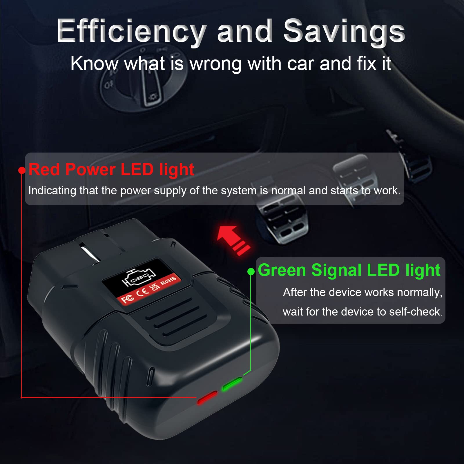 SinoTrack V019 paired with phone showing live data for immediate vehicle insights