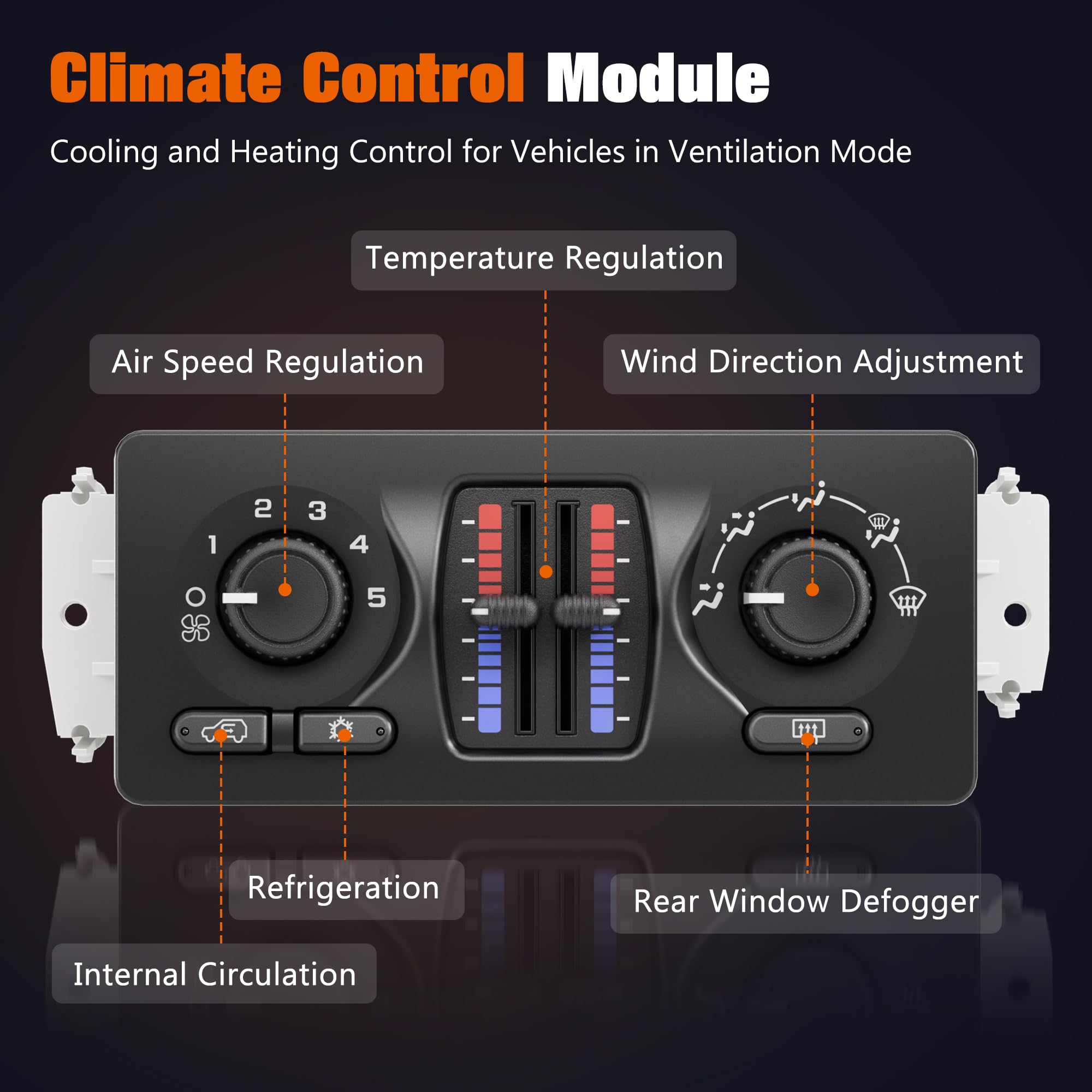 SINTLY module installed in dash demonstrating easy direct-fit installation