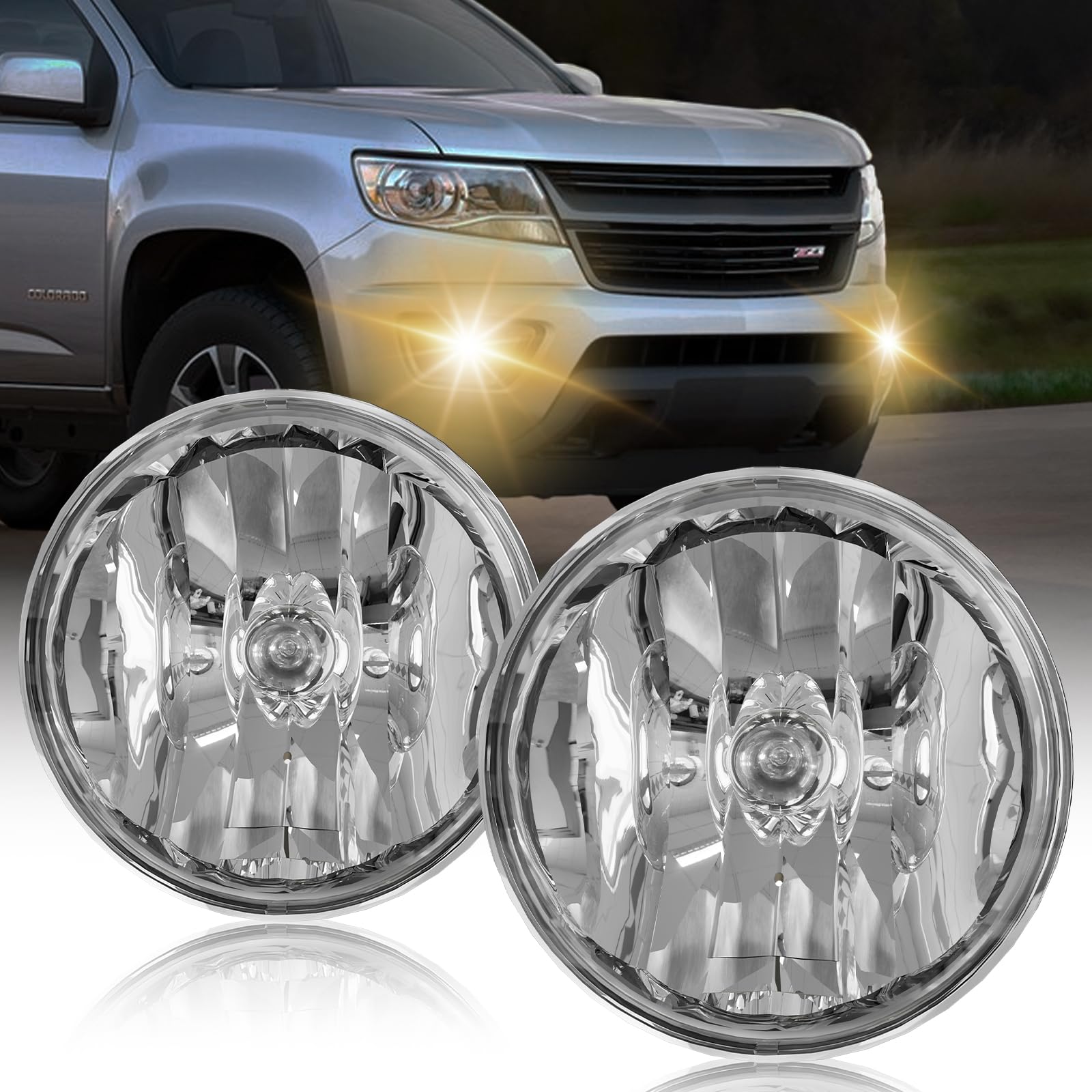 SINYATO INDUST front fog light pair showing fit and finish for easy replacement