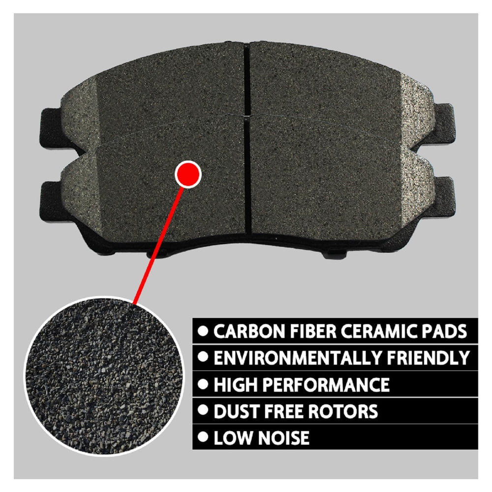 SIPAUTEC chamfered and slotted pad edge detail reducing noise benefit