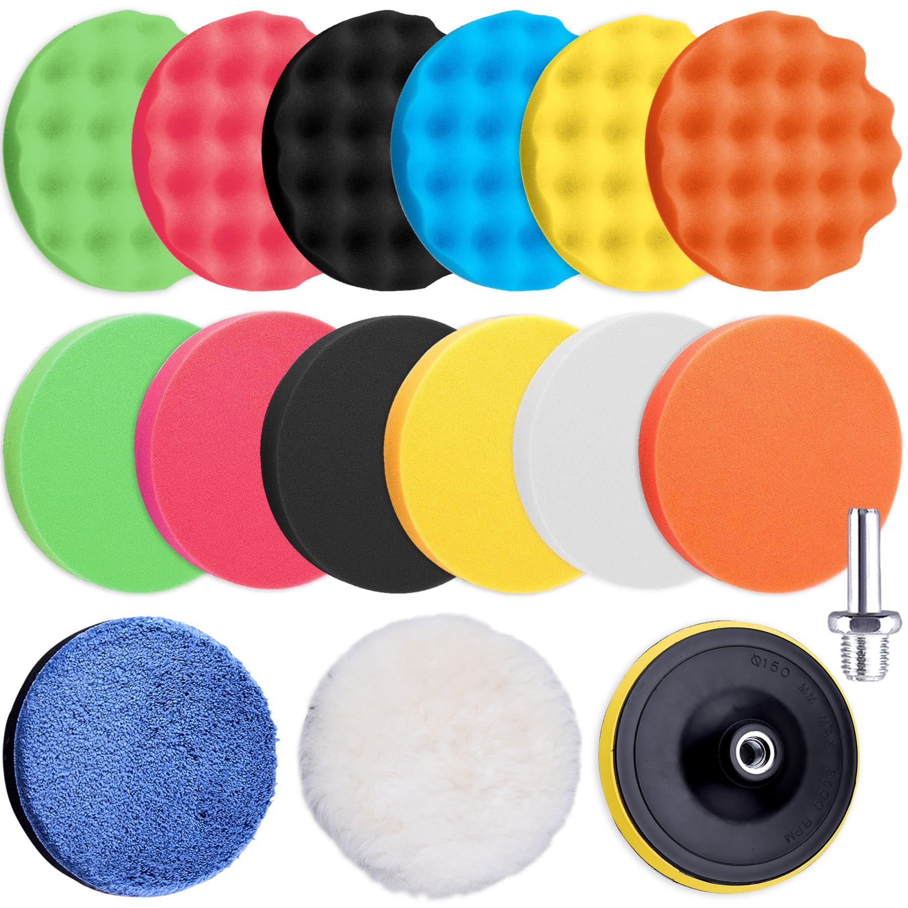 SIQUK kit front view showing all 16 pads and adapter for quick selection