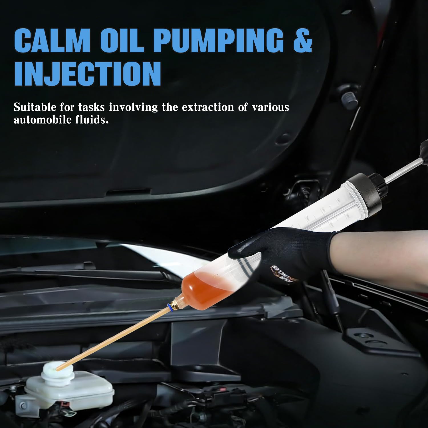 Sitroasho transferring transmission fluid to demonstrate controlled pumping