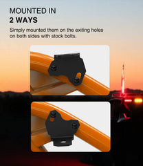 sixcow installed on Can-Am Maverick X3 rear pillar improving accessory mounting