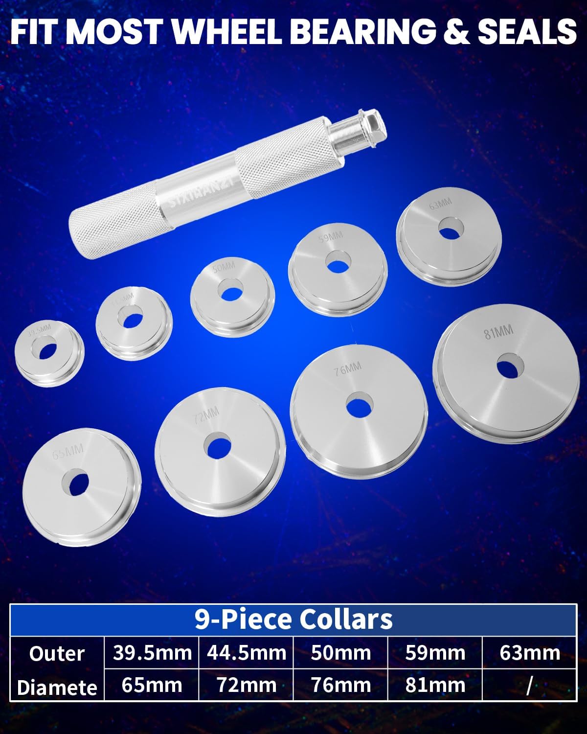 SIXIWANZI dual-sided adapters laid out showing size versatility benefit