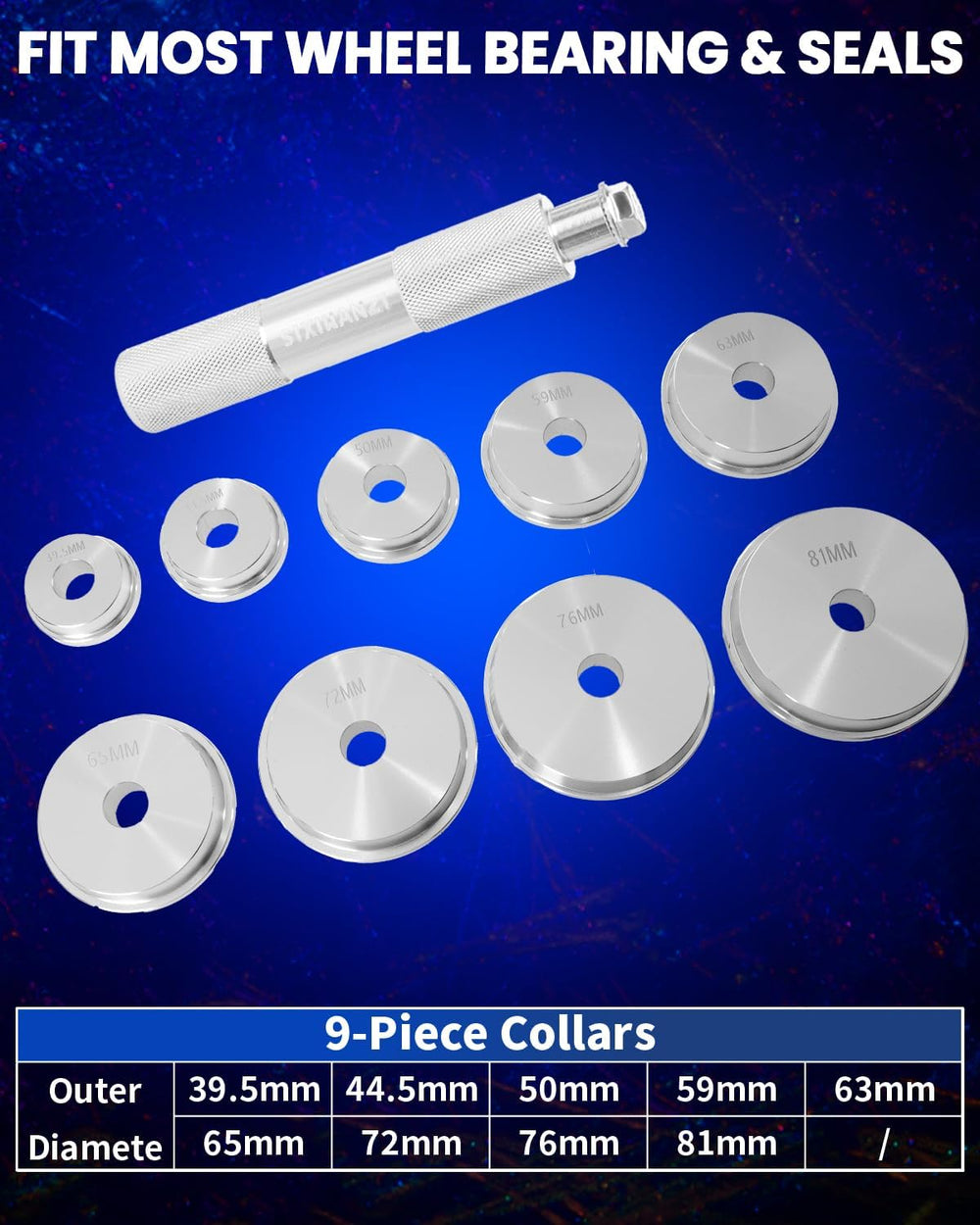 SIXIWANZI dual-sided adapters laid out showing size versatility benefit