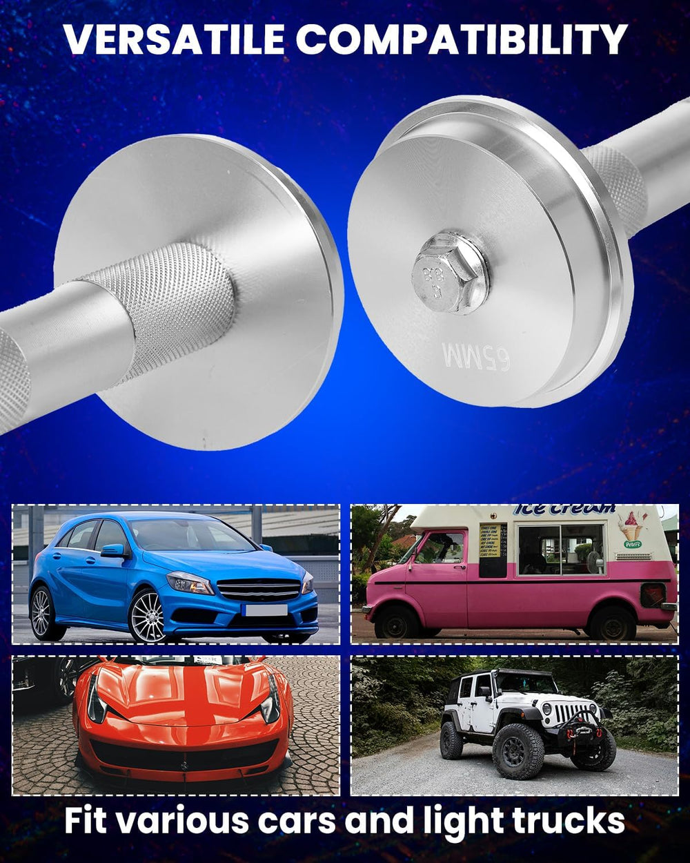 SIXIWANZI press kit in use on axle housing showing even installation benefit