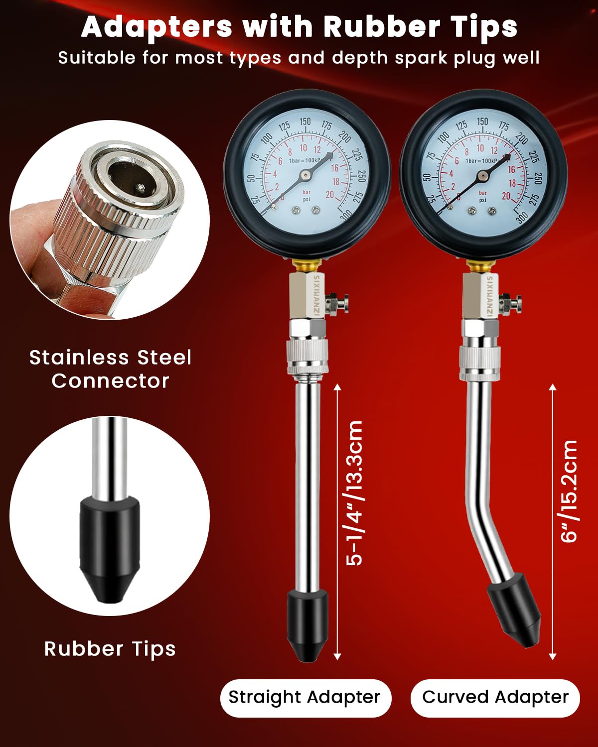 SIXIWANZI spark plug tester in use indicating ignition circuit verification