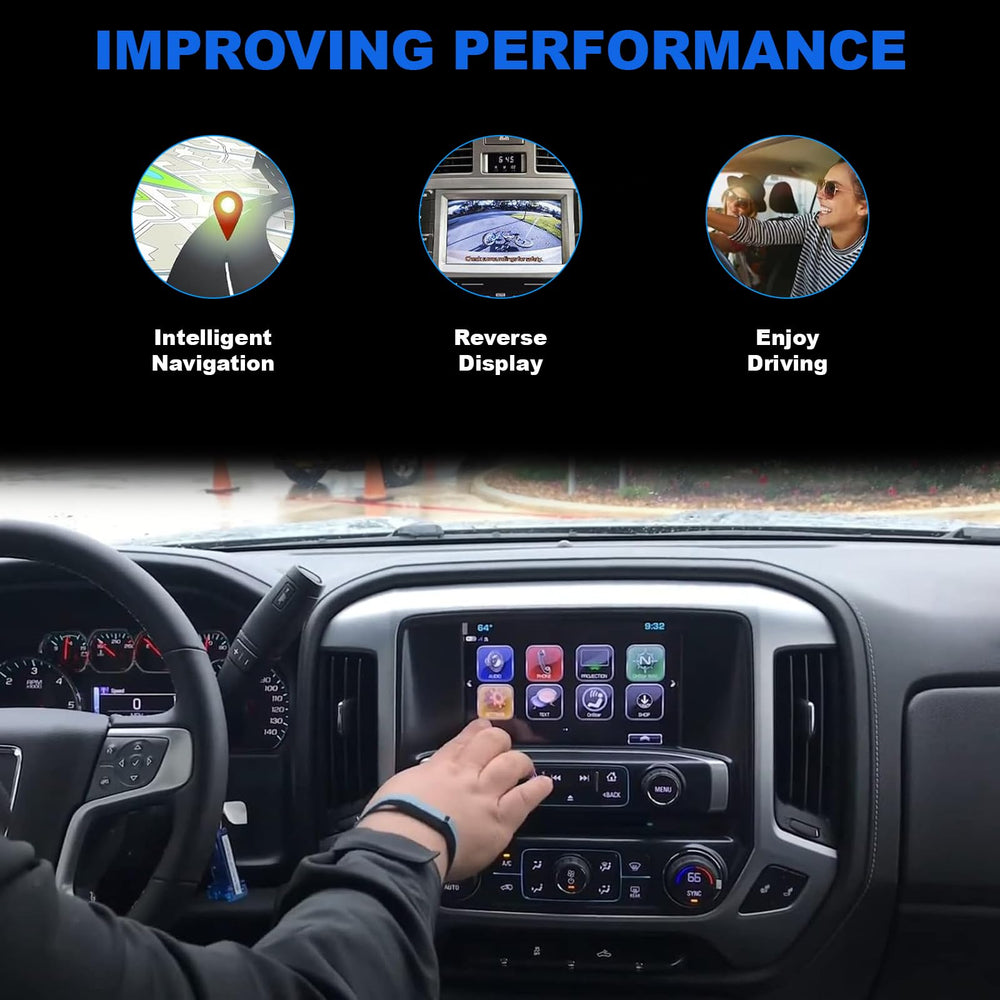 SIYOEN reverse camera display showing clear image to improve parking visibility