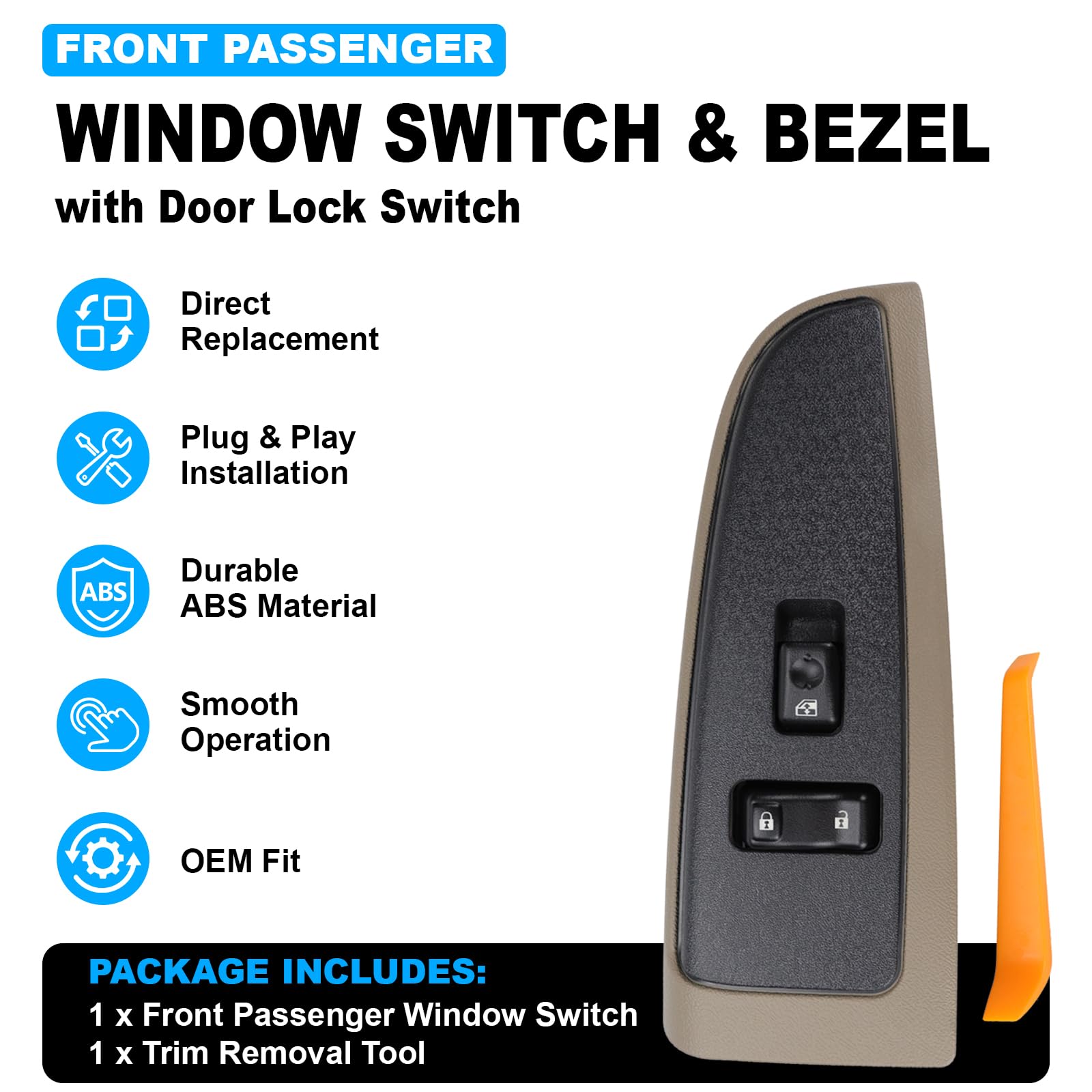 SIYOEN installed in passenger door demonstrating restored window control and proper fit