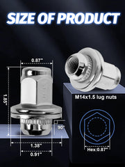 SKCOAUTO close-up of M14x1.5 thread and mag seat for accurate fit assurance
