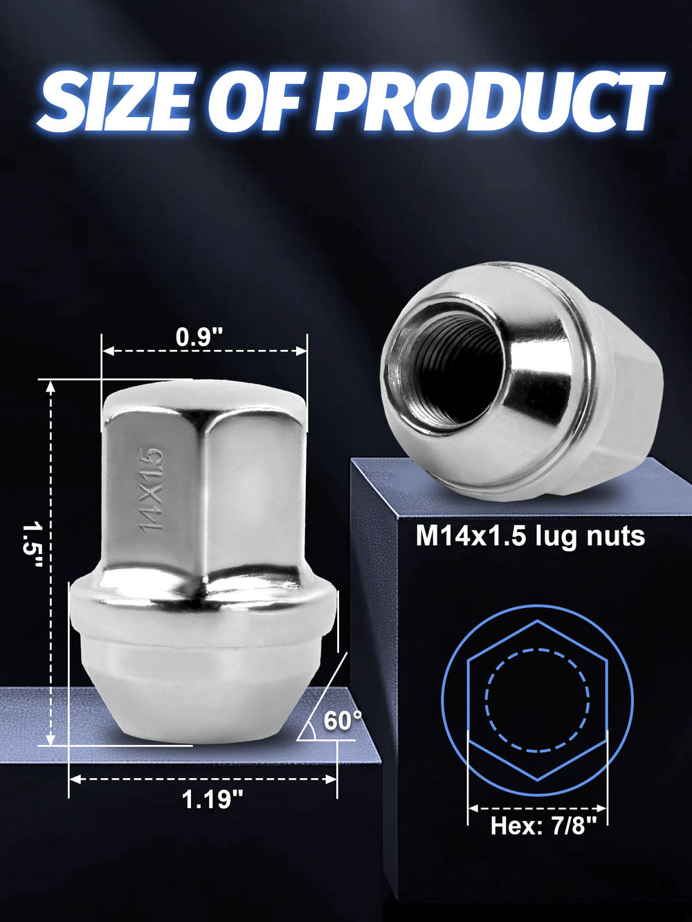 SKCOAUTO close-up of threads and taper showing precision fit and secure grip