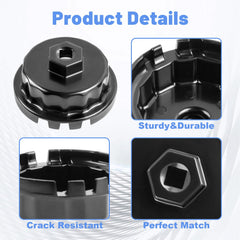 SKCOAUTO filter close-up showing filtration media for improved engine protection