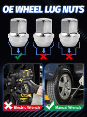 SKCOAUTO lug nut fitted with 22mm socket showing easy installation and correct tool fit