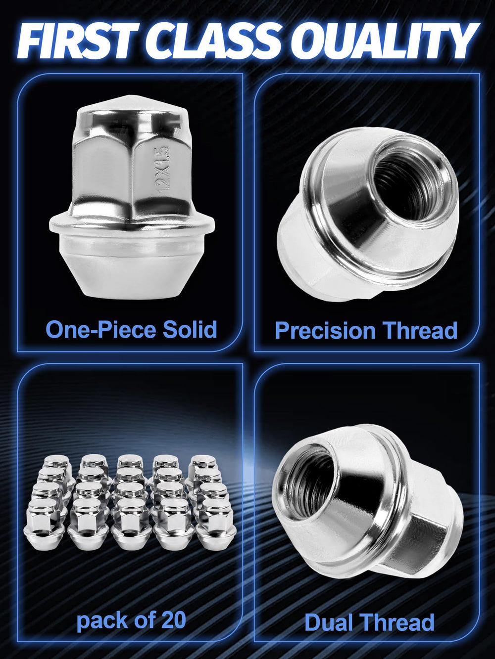 SKCOAUTO closed-end cutaway showing 1.26" length and protection for wheel stud