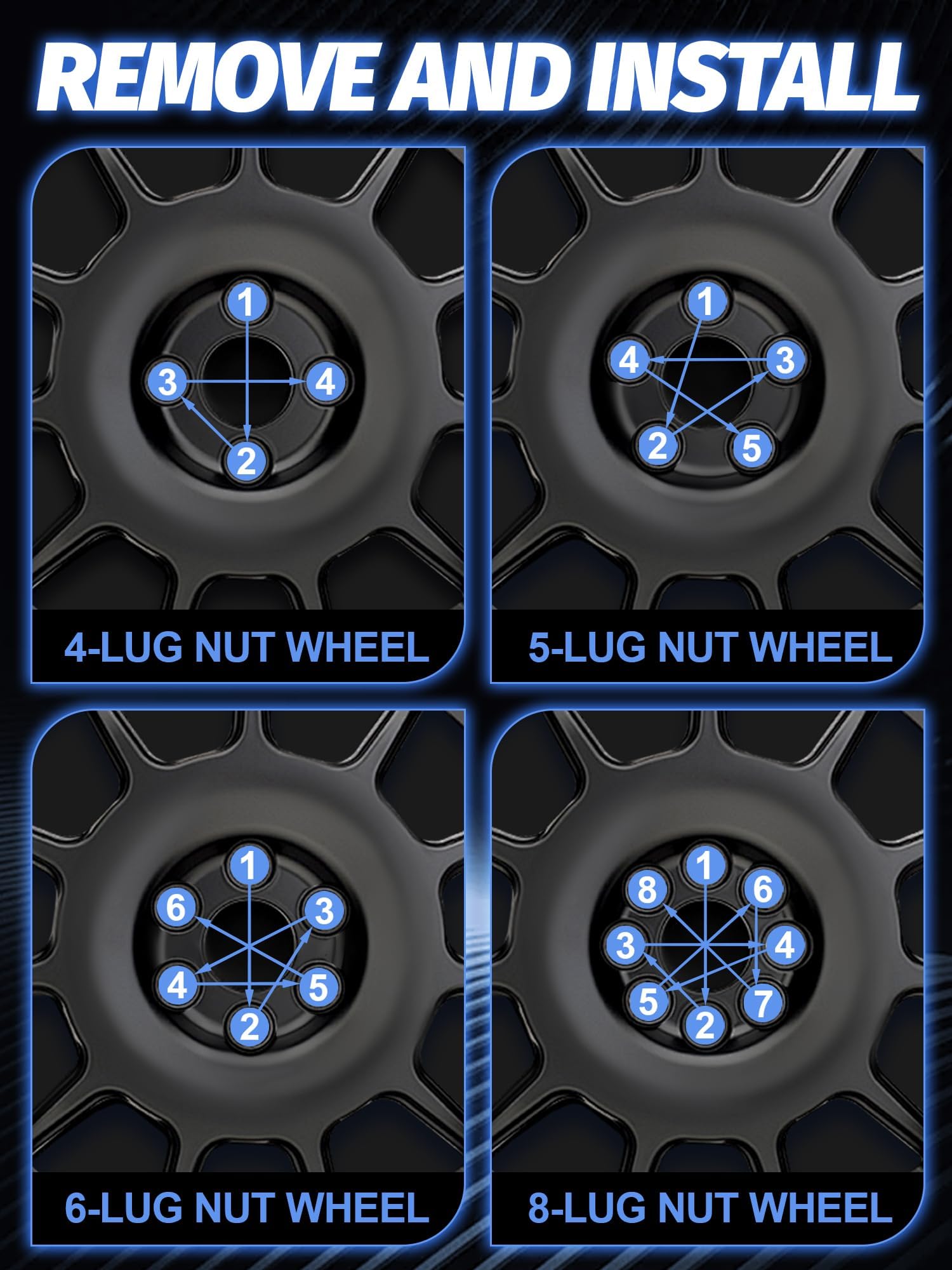 SKCOAUTO lifestyle shot on truck wheel, highlighting visual upgrade and durability