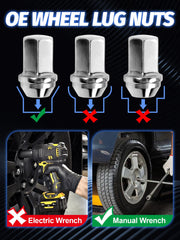 SKCOAUTO lug nut installed on truck wheel showing correct seat and improved wheel appearance