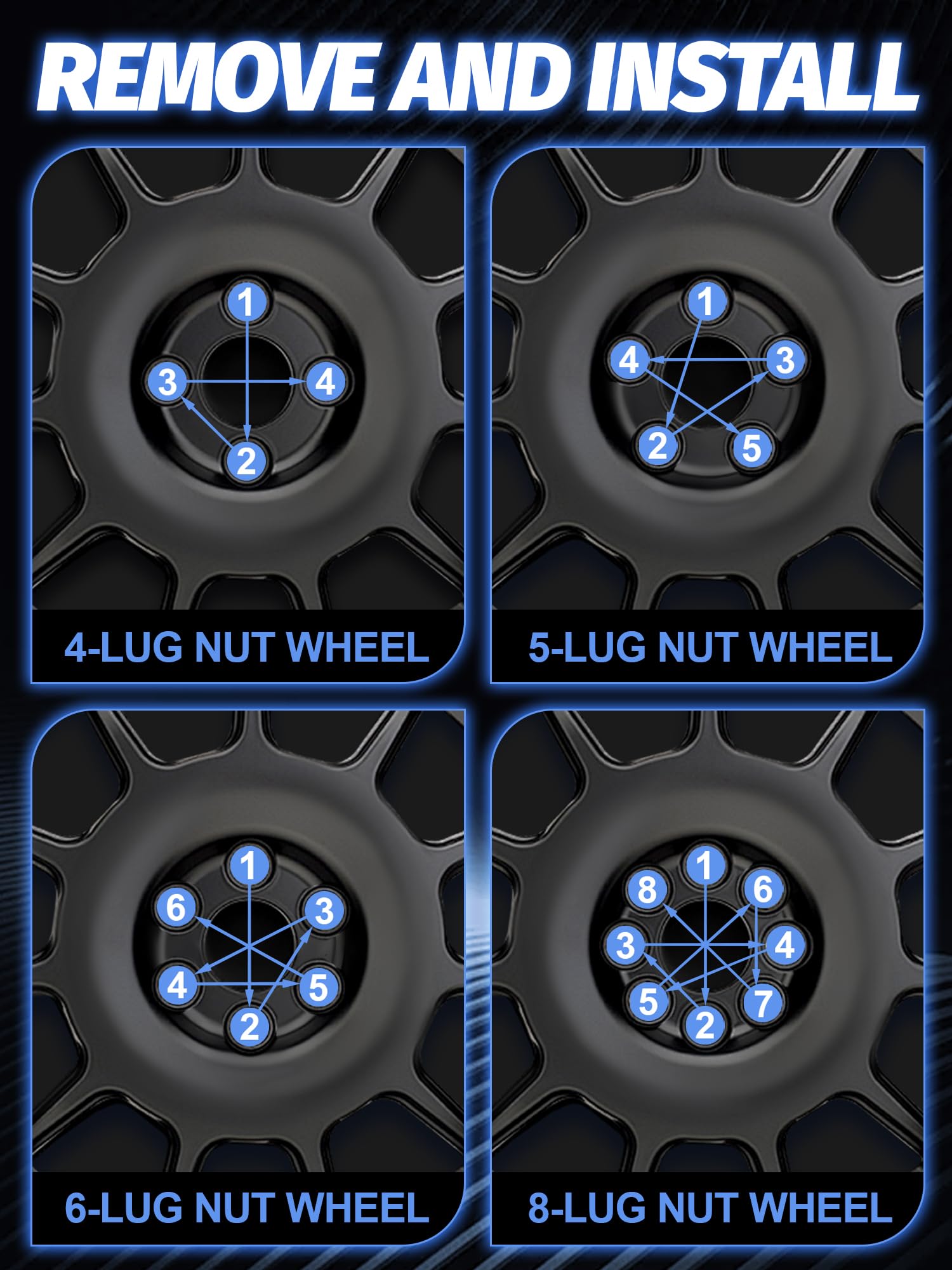 SKCOAUTO full set of 20 arranged to show quantity and scale for complete replacement
